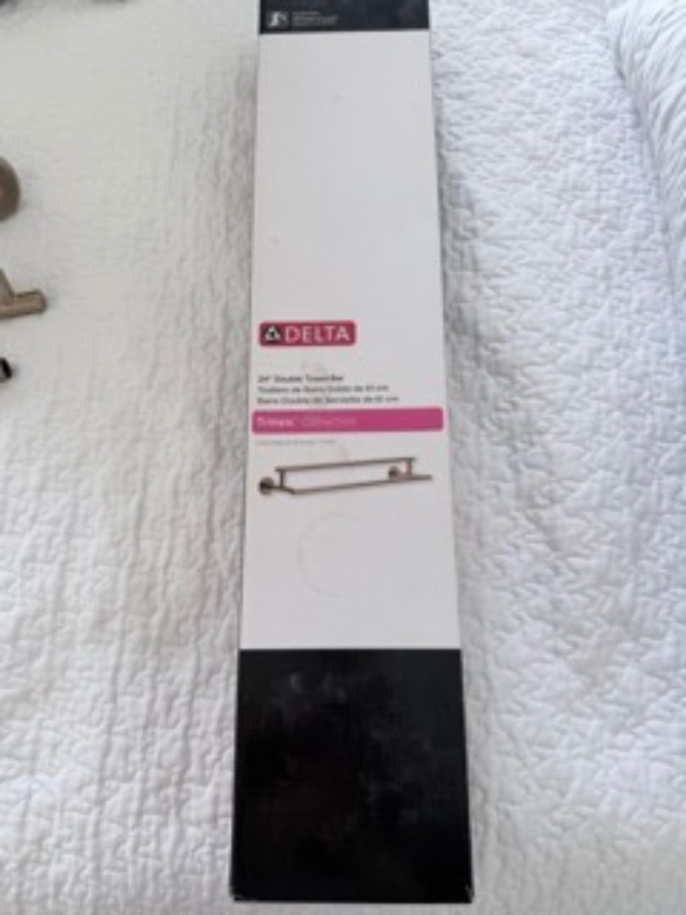 Delta Trinsic Double Towel Bar – Champagne Bronze (24")